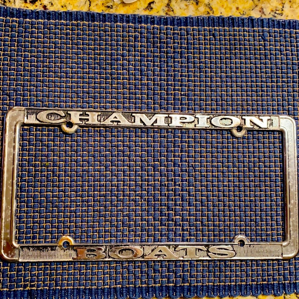 Champion Boat License Plate Holder